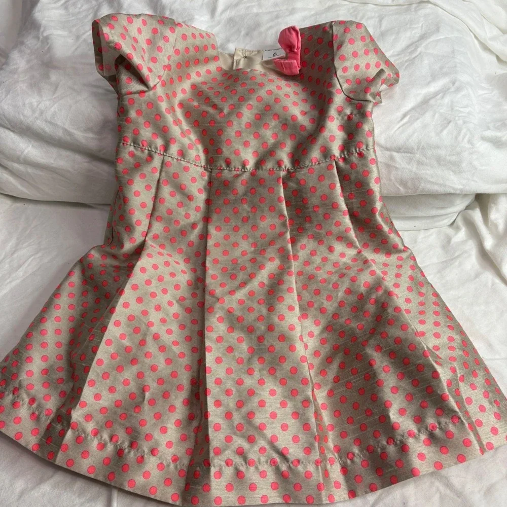 Preppy Carter's girls' dress with polka dot dress  size 6 months